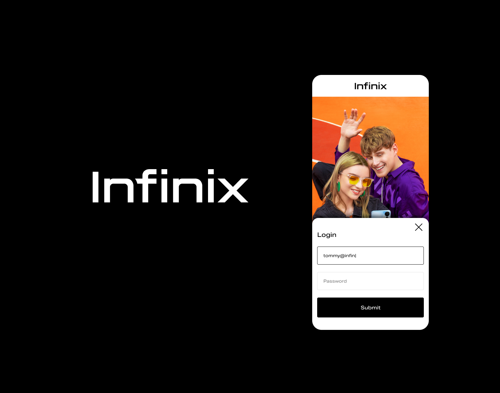 Infinit UI / UX Mobile Design